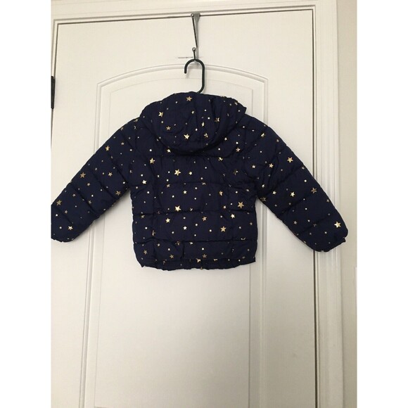 Old Navy Frost Free Girls Star Pattern Full Zip Puffer Coat Jacket Size XS - Picture 8 of 10